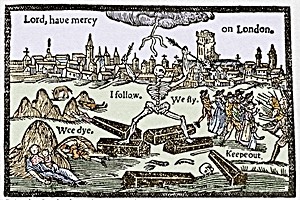 black death spread by humans