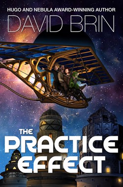 DAVID BRIN's Practice Effect cover for revised edition